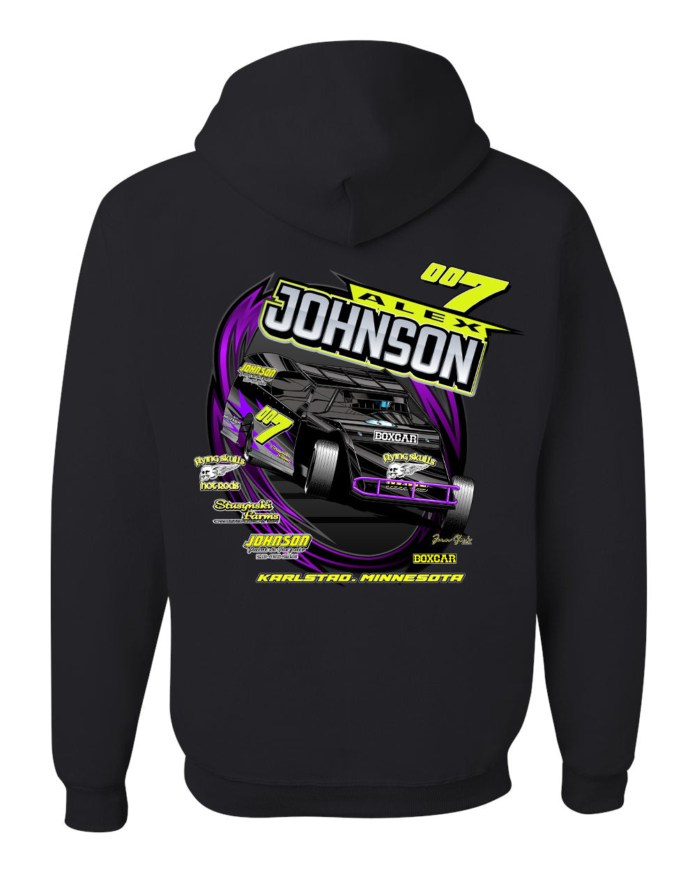 Alex Johnson Racing Hooded Sweatshirt Black